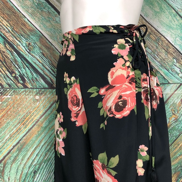 C4 - Band of Gypsies Wide Leg Side Tie Pants - S - Picture 2 of 6